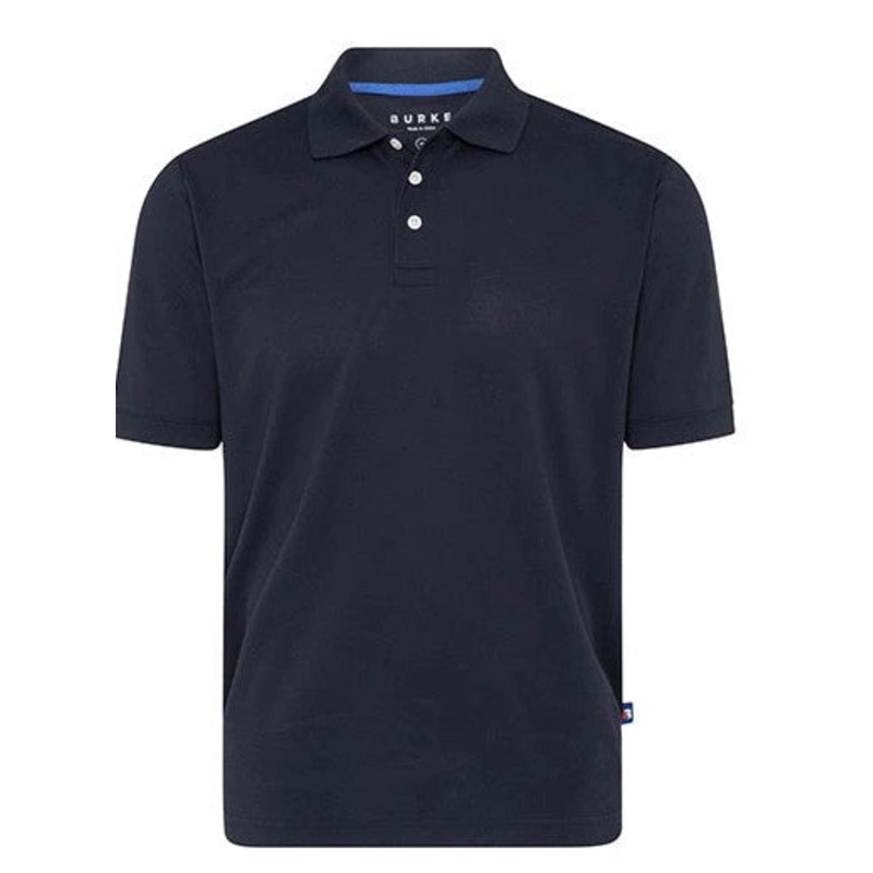 BURKE SHORT SLEEVE CREW POLO – NAVY