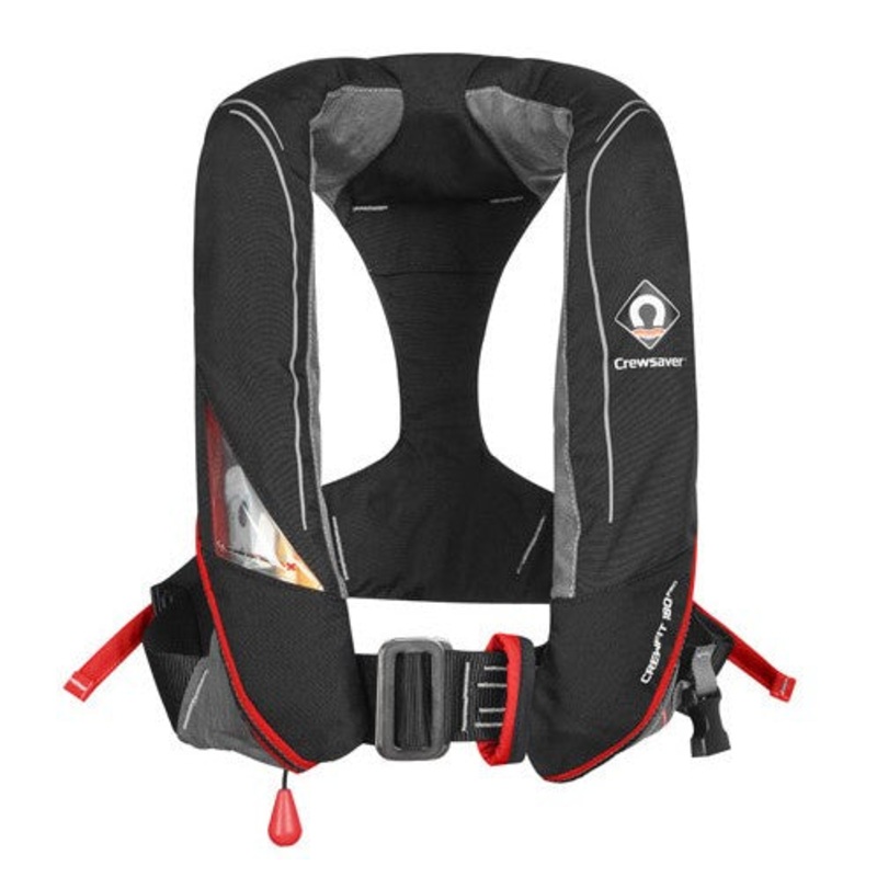 CREWSAVER CREWFIT 180N PRO – MANUAL WITH HARNESS – BLACK / RED