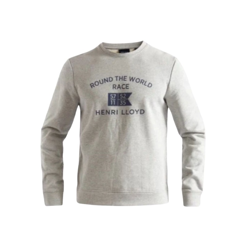 HENRI LLOYD ROUND THE WORLD SWEATSHIRT – GREY MELANGE