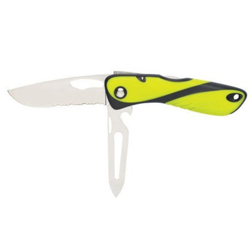 OFFSHORE KNIFE – WITH SHACKLE KEY AND SPIKE – FLUORO / BLACK