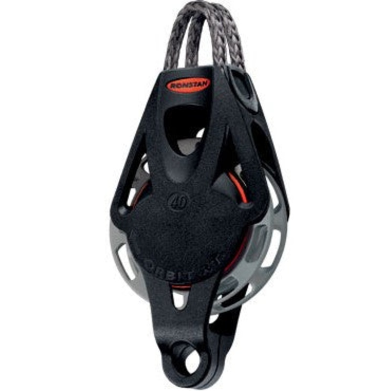 RONSTAN SERIES 40  SINGLE BLOCK  – AUTOMATIC RATCHET WITH BECKET