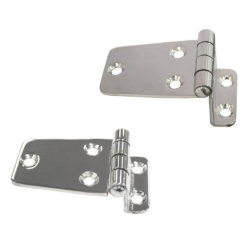 STAINLESS STEEL OFFSET HINGE – STAMPED HALF WIDE (PAIR)75X20MM