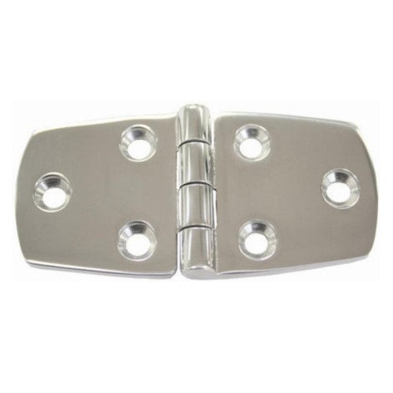 LOW PROFILE 316 STAINLESS STEEL HINGE – 76MM X 38MM