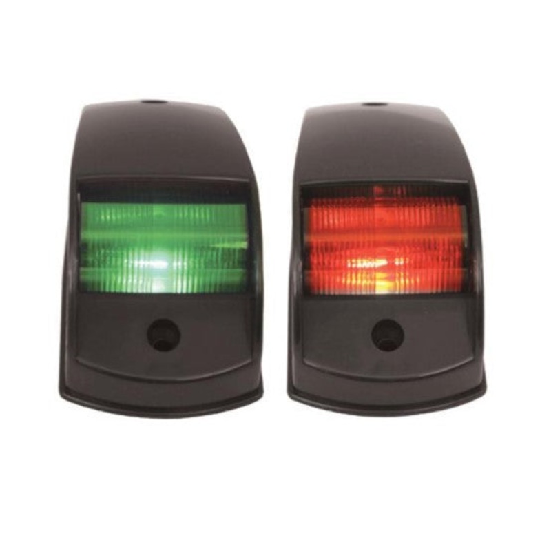 PORT & STARBOARD LIGHTS RECTANGLE – STANDARD BULB (PAIR) – BLACK