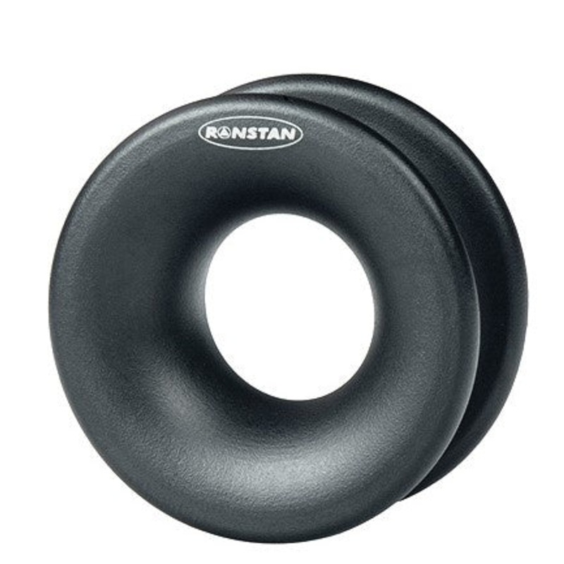 RONSTAN ROPE GLIDE RING , 57mm x 26mm x 25mm, Black