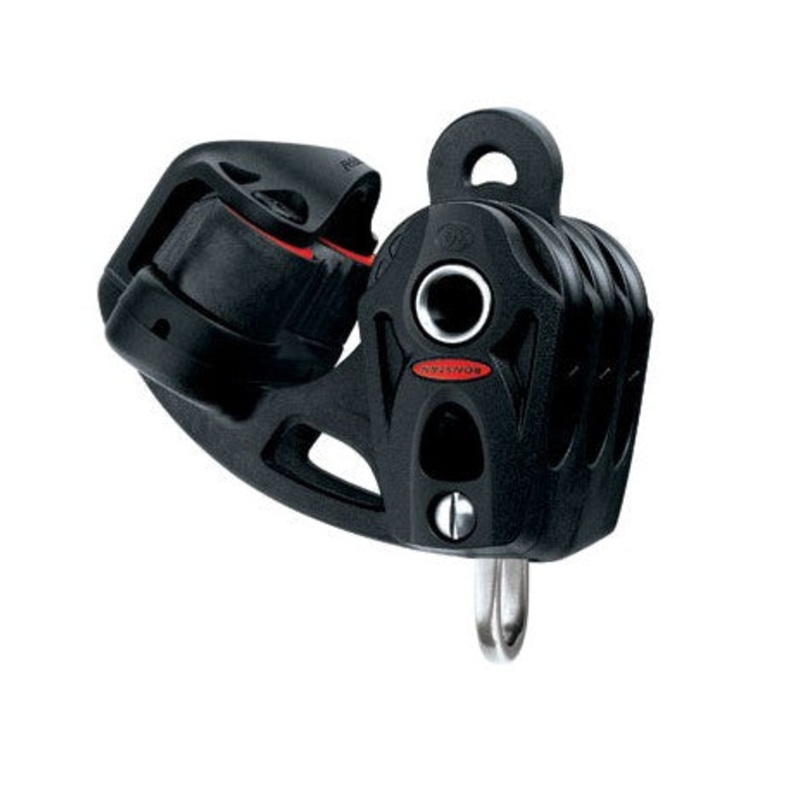 RONSTAN SERIES 30  BB ORBIT TRIPLE BLOCK WITH BECKET & CLEAT