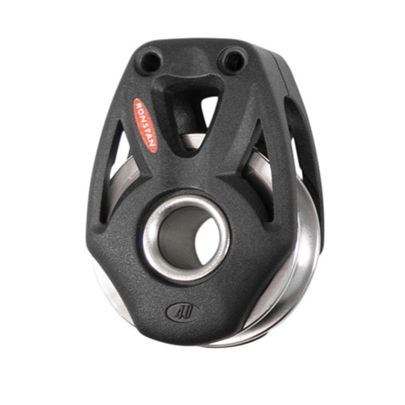RONSTAN SERIES 40 SINGLE BLOCK HHL, LASHING HUB AND BECKET OPTION