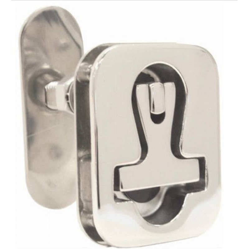 STAINLESS STEEL HATCH LATCH – RECTANGULAR WITH CONCEALED FASTENING 77 X 63MM