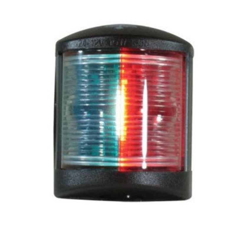 TREM NAVIGATION LIGHT – BI-COLOUR LENS – VERTICAL  BLACK