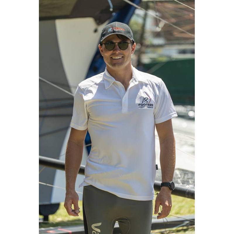 18 FOOT SKIFF POLO – WHITE|L|S|M|XL|XXL