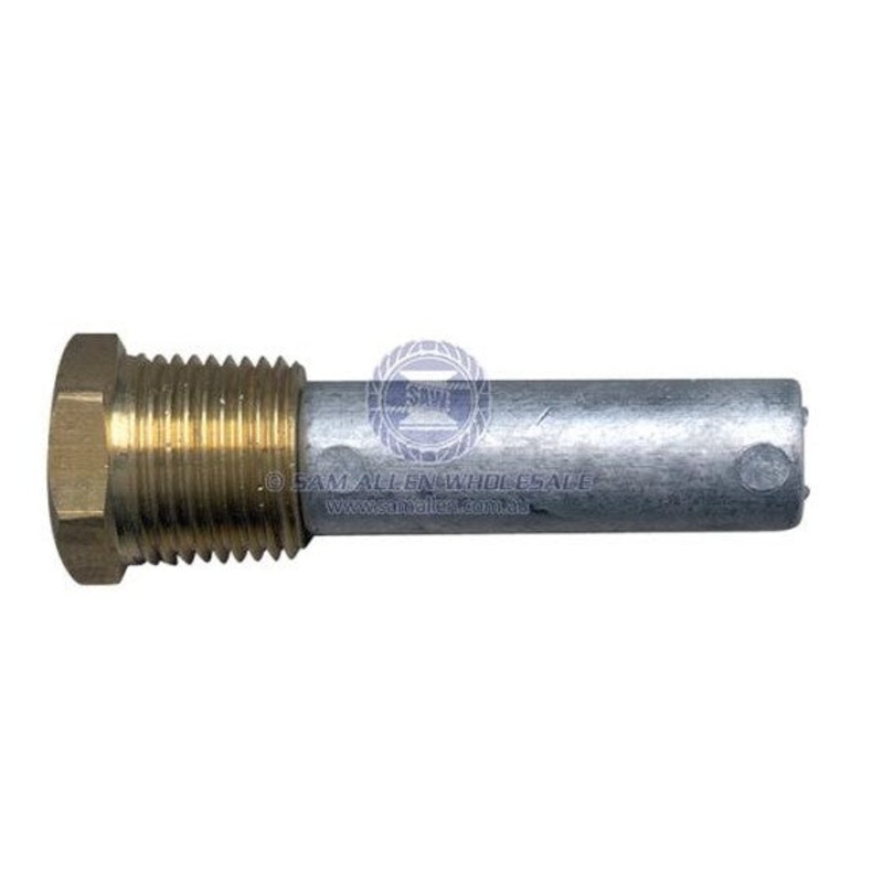 ANODE – ZINC ENGINE UNIVERSAL WITH BRASS PLUG 44MM X 9.5MM