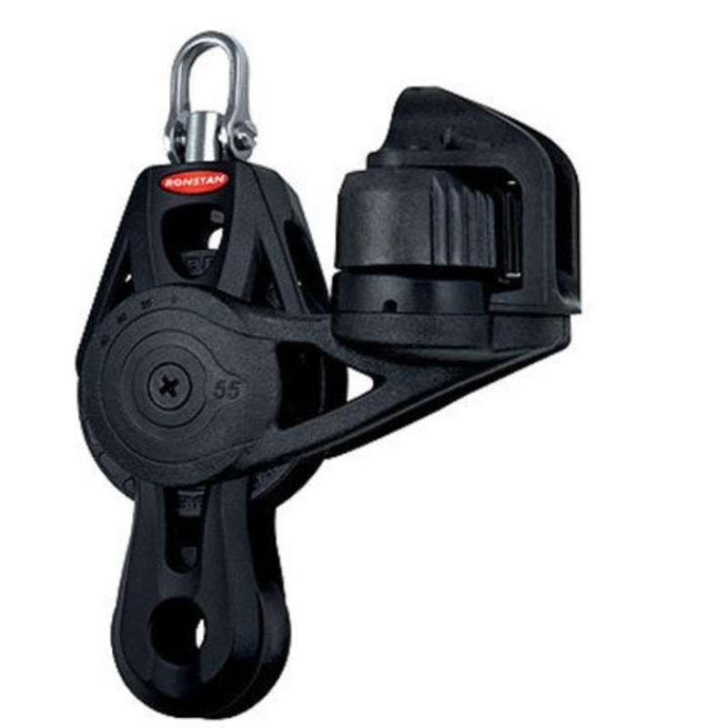 RONSTAN BALL BEARING ORBIT BLOCKS, SERIES 55 – FIDDLE BECKET CLEAT, SWIVEL HEAD
