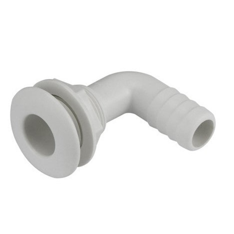 SKIN FITTING 90 DEGREE –  1 /1/2 TAIL NYLON WHITE