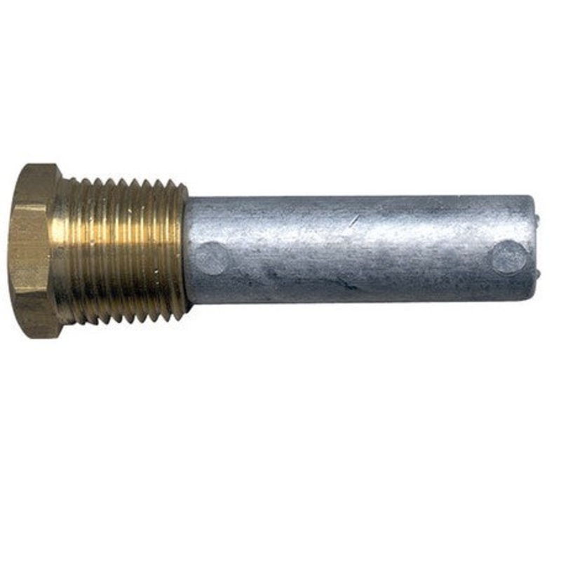 ZINC PENCIL ANODE WITH BRASS PLUG 51MM X 12.7MM