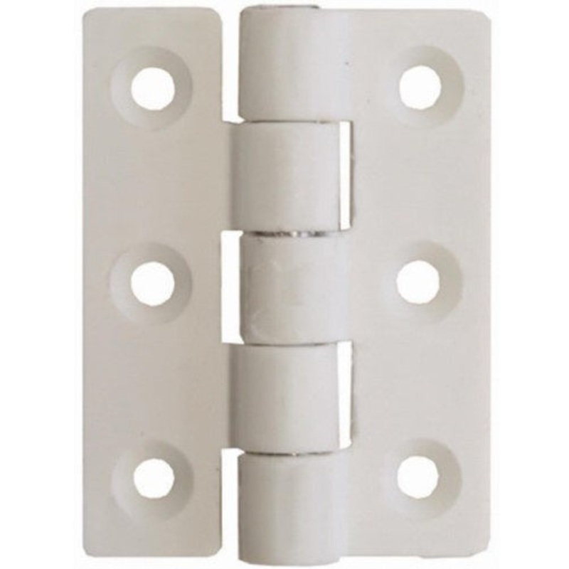 NYLON BUTT HINGES – WHITE (PAIR) 45MM