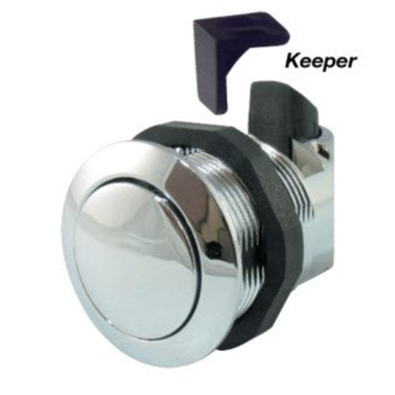 SOUTHCO PUSH TO CLOSE CATCH CHROME AND STAINLESS STEEL 31MM