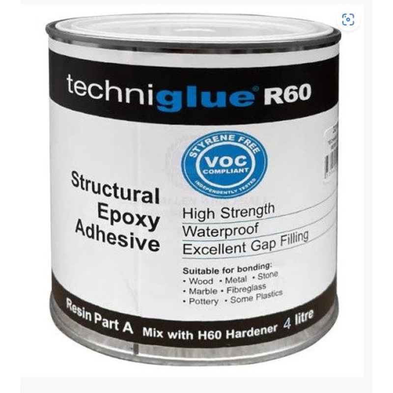 WEST SYSTEMS RB60 TECHNIGLUE STRUCTURAL ADHESIVE RESIN 1 LITRE – AVAILABLE IN STORE ONLY 1 LITRE