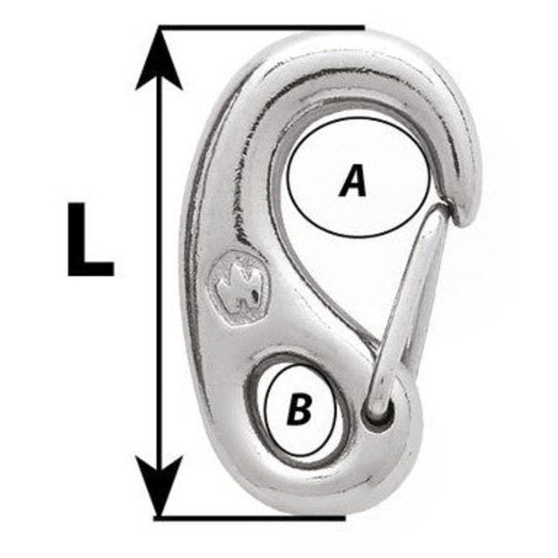 WICHARD SAFETY SNAP HOOK  – LENGTH: 25 MM