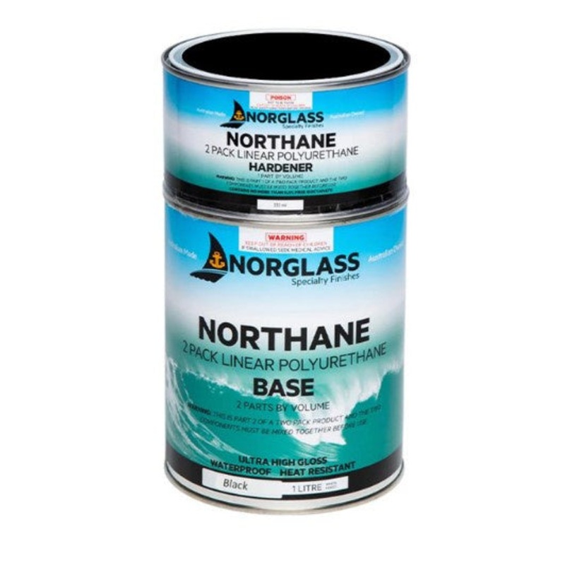 5080 NORTHANE GLOSS – 2 PACK POLYURETHANE PAINT –  BLACK 4LITRE