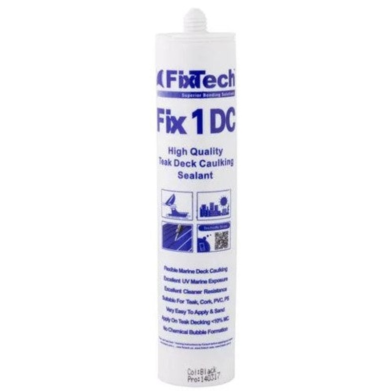 FIX1DC DECK CAULK BLACK 300ML