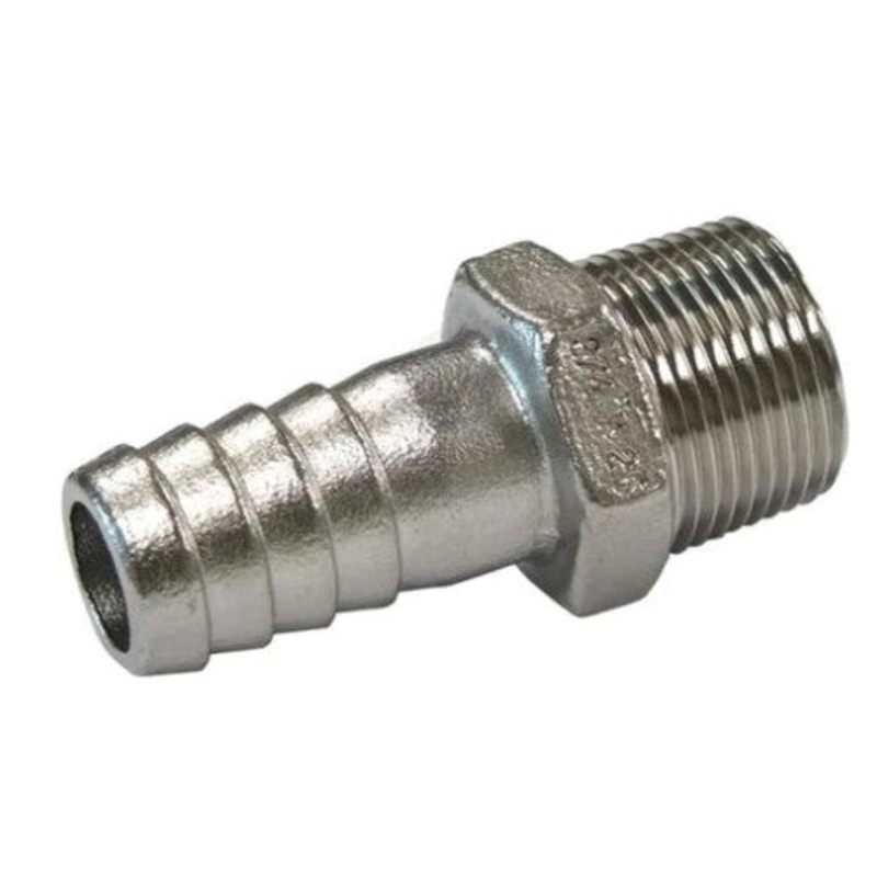 MALE HOSE TAIL – 316 STAINLESS – 2 &1/2 BSP
