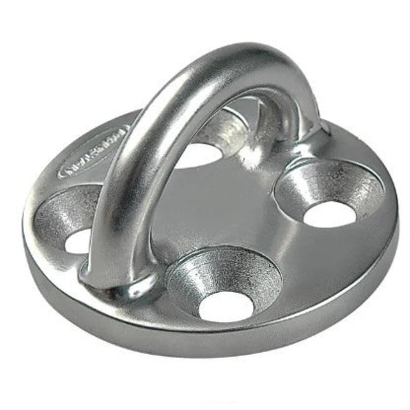 RONSTAN ROUND BASE PAD EYE 4XM6 (1/4) HOLES