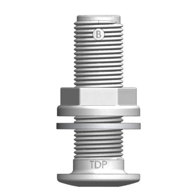 TRUDESIGN DOMED SKIN FITTING 1&1/2 BSP – WHITE