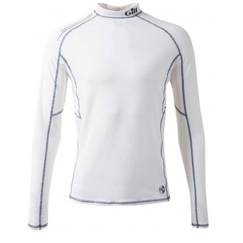 GILL JUNIOR PRO RASH VEST|WHITE|JM|JL|JS