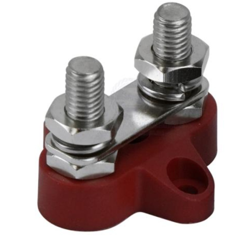 HEAVY DUTY TERMINAL STUDS M8 POSITIVE DUAL WITH LINK