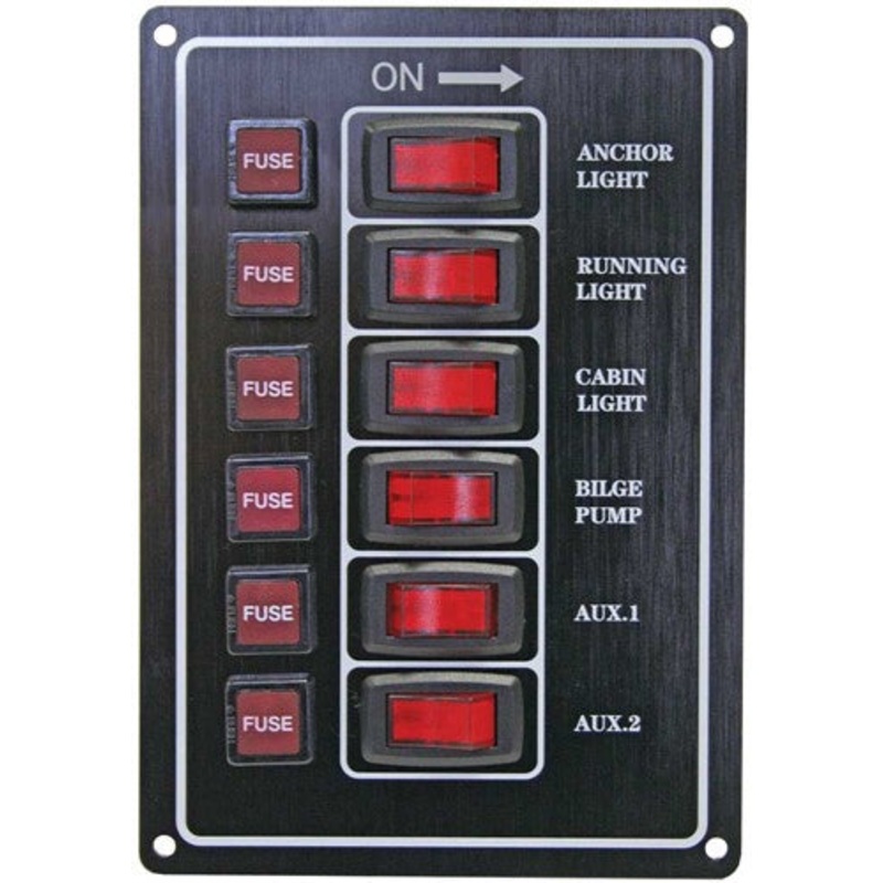 6 SWITCH PANEL  – BLACK