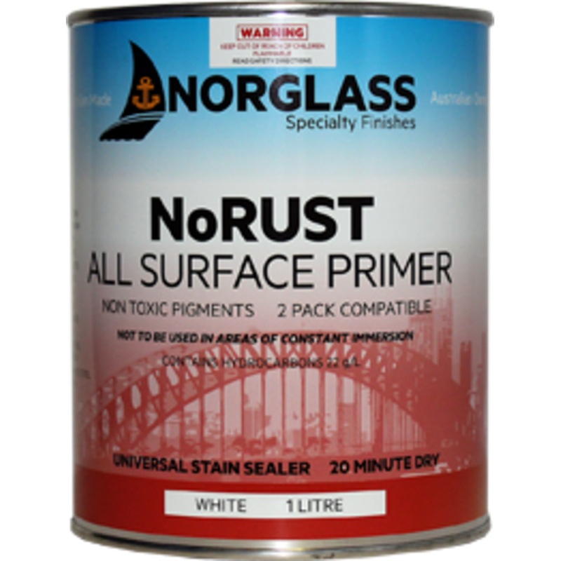 8226 NoRUST ALL SURFACE PRIMER WHITE 1 litre – AVAILABLE IN STORE ONLY