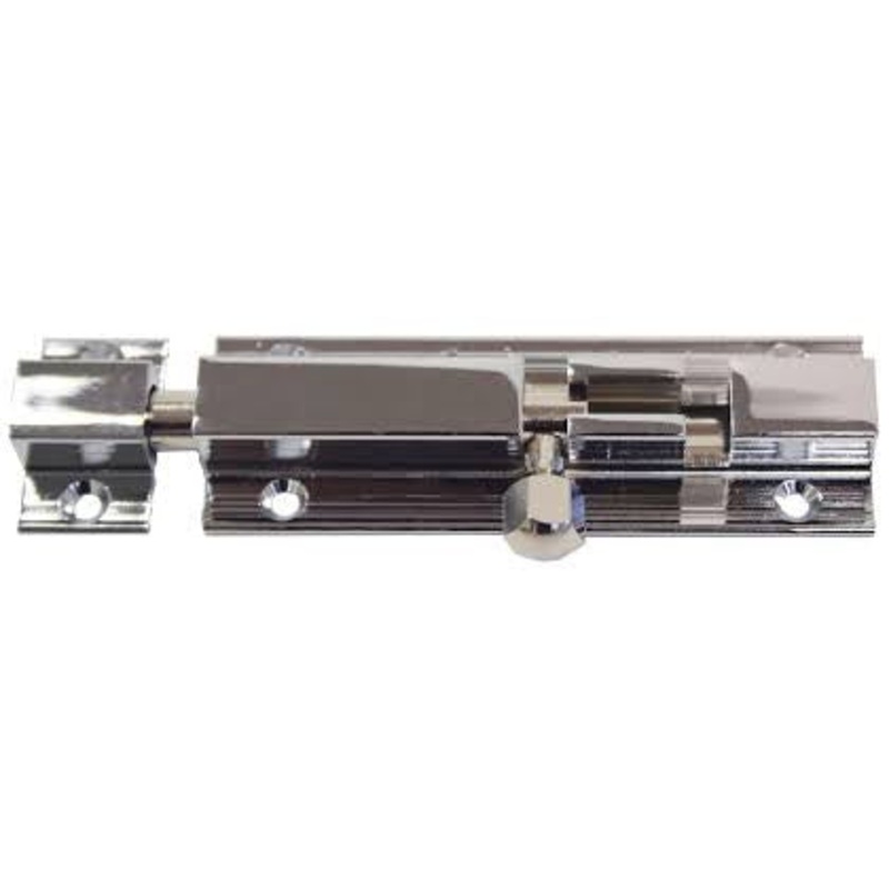 CHROME PLATED BRASS BARREL BOLT – 50MM