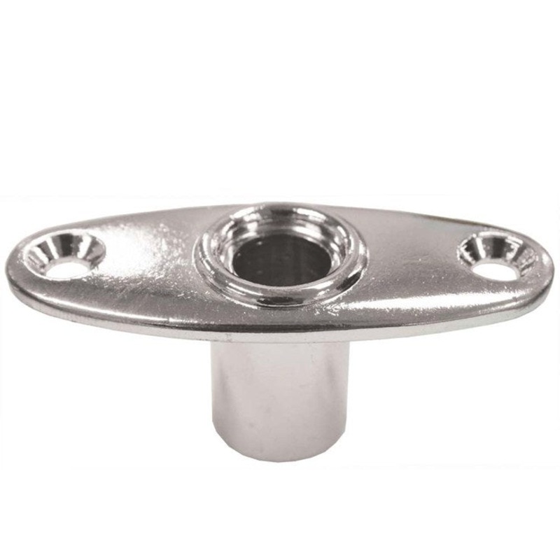 CHROME ROWLOCK PLATES – THRU – MOUNT PLATES – 10MM