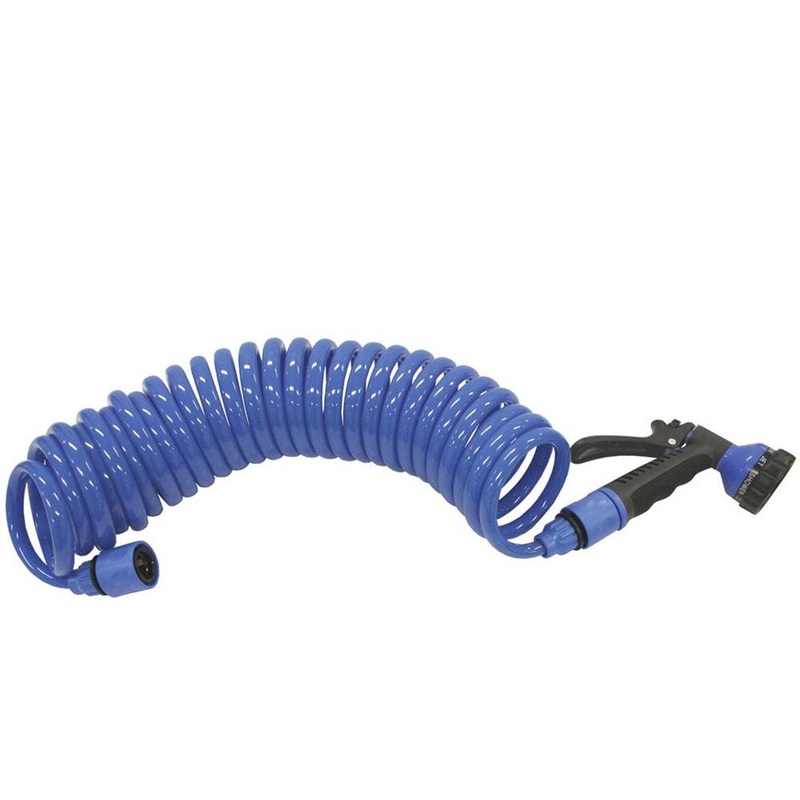 COILED HOSE WITH GUN – STANDARD 7.6 MTR