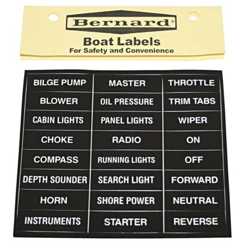 LABEL -BOAT STICK-ON