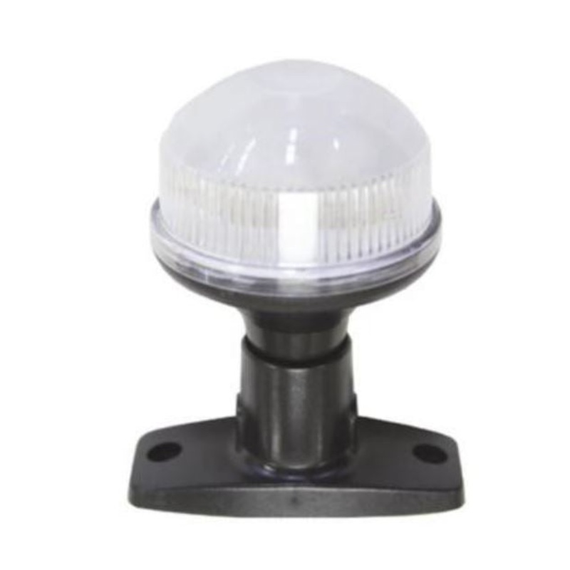 LED FIXED 360 DEGREE LIGHT- BLACK NYLON BASE 100MM