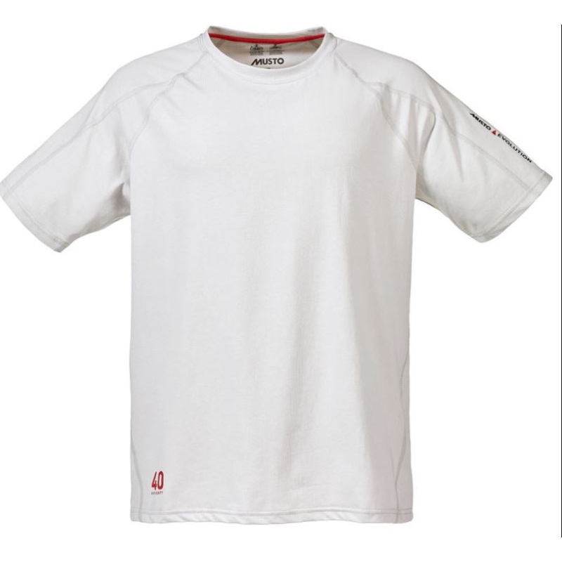 MUSTO EVOLUTION LOGO S/S TEE – PLATINUM