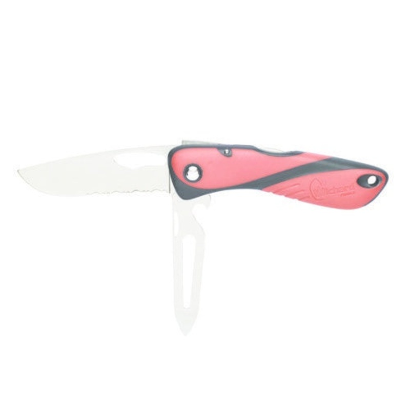 WICHARD OFFSHORE KNIFE – SERRATED BLADE – SHACKLER/SPIKE – ORANGE/BLACK