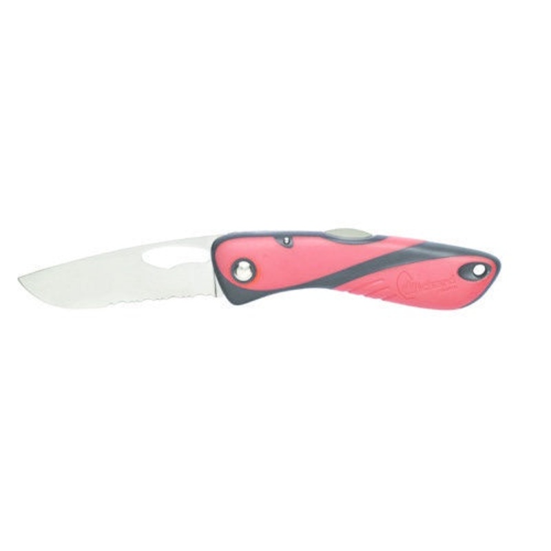 WICHARD OFFSHORE KNIFE – SINGLE SERRATED BLADE – ORANGE / BLACK