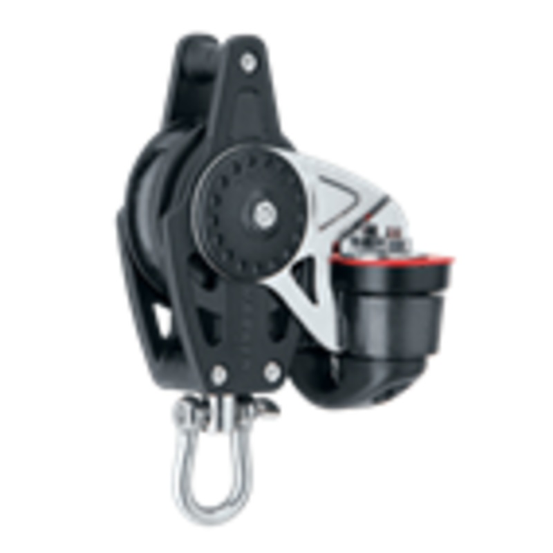 HARKEN 40MM CARBO BLOCK W/CAM CLEAT AND BECKET