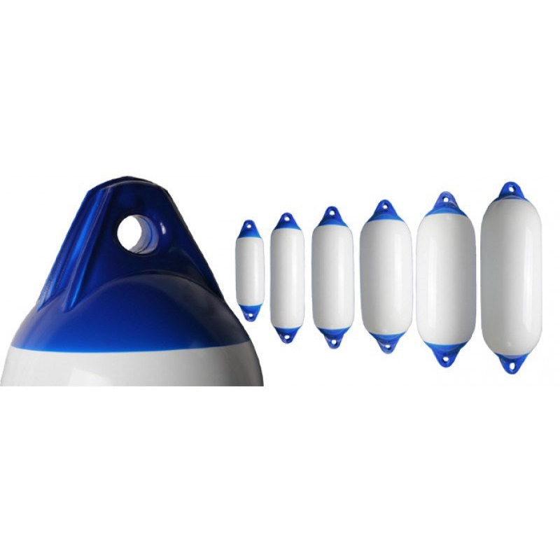 HEAVY DUTY FENDERS – WHITE WITH BLUE ENDS 300X900