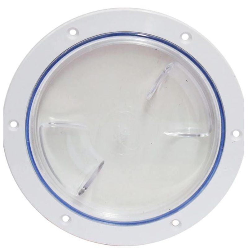 NAIRN PORT -150MM –  WHITE FRAME /CLEAR LID