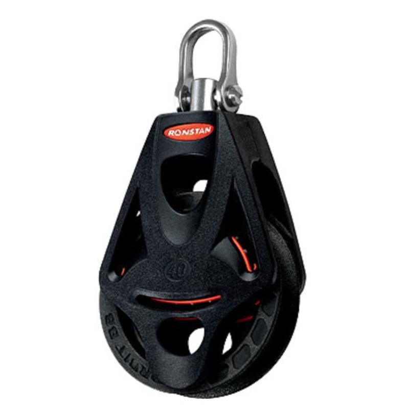 RONSTAN SERIES 40 BB ORBIT BLOCK WITH BECKET & SWIVEL HEAD