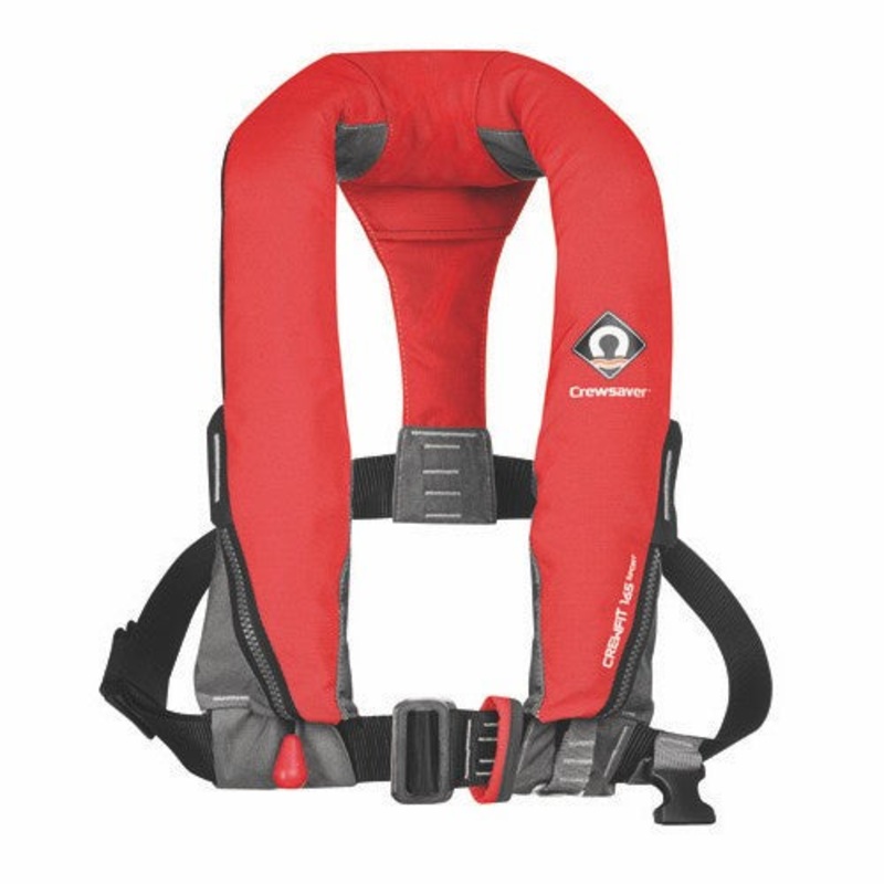 CREWSAVER CREWFIT 165N SPORT LIFEJACKET – MANUAL – HARNESS (AUS) – FIERY RED