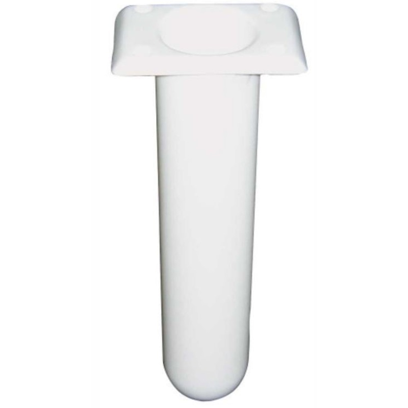 ROD HOLDER – NARROW PLASTIC – STRAIGHT SHAFT – WHITE