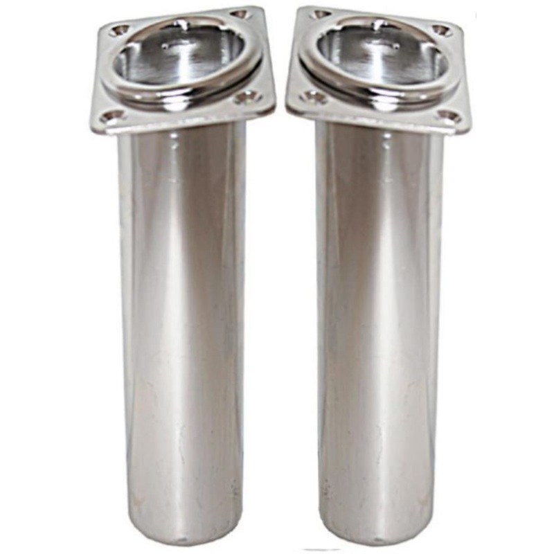 ROD HOLDERS – INCLINED PORT & STARBOARD – STAINLESS STEEL