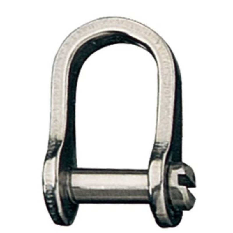RONSTAN D SHACKLE , SLOTTED PIN 1/4INCH,L:22MM,W:14MM