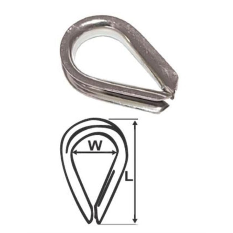 SINOX THIMBLE -STAINLESS 10MM