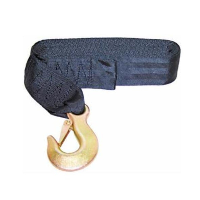 TRAILER WINCH WEBBING STRAP & SNAP HOOK 6 MTR