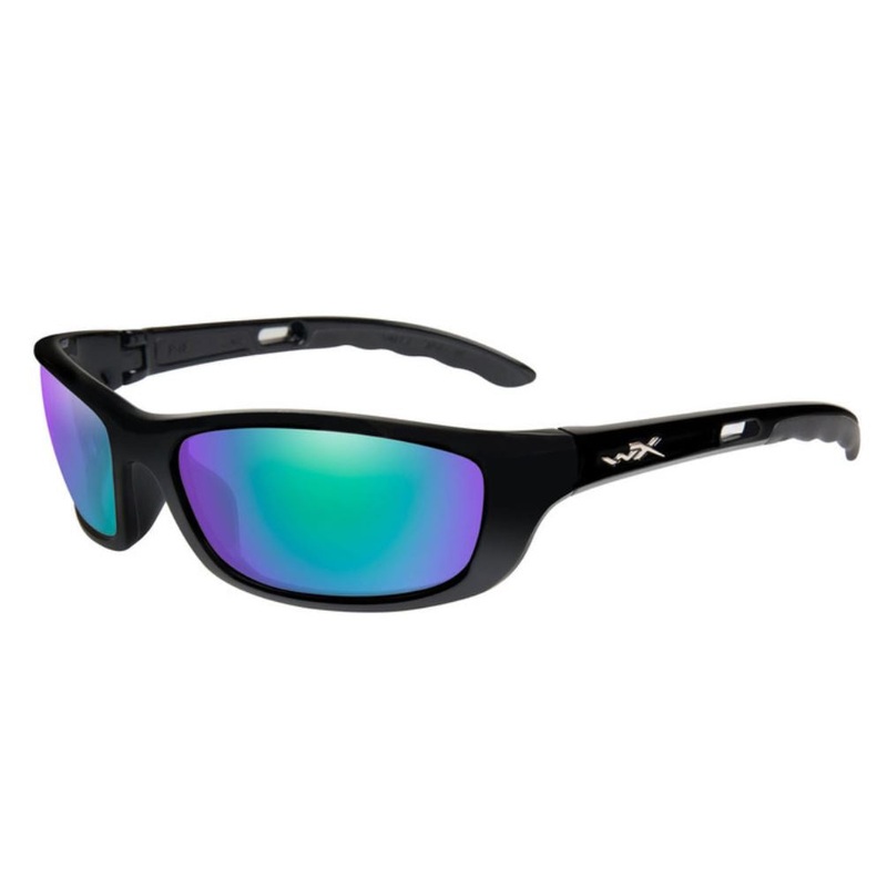 WILEYX POLARISED EMERALD MIRROR (AMBER)/GLOSS BLACK